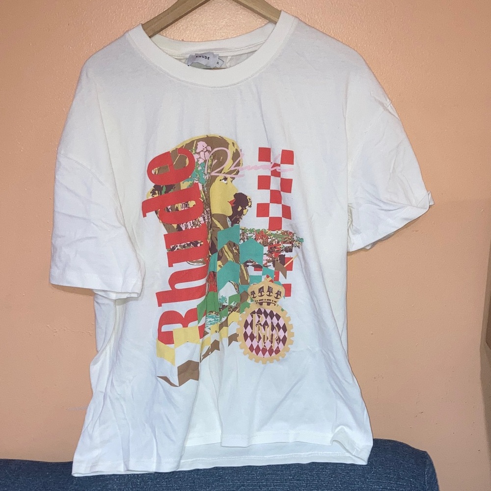 Rhude Colorful Patterned mens t-shirt